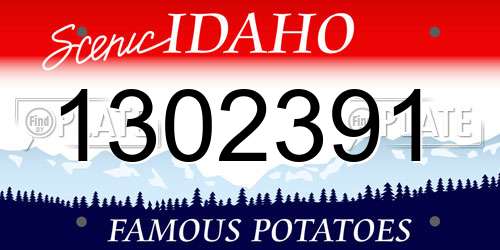 1302391 Idaho License Plate