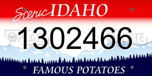 1302466 Idaho License Plate