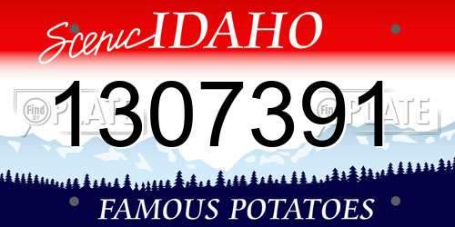 1307391 Idaho License Plate