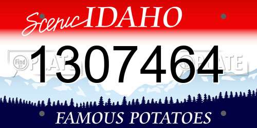 1307464 Idaho License Plate