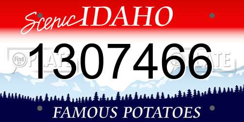 1307466 Idaho License Plate