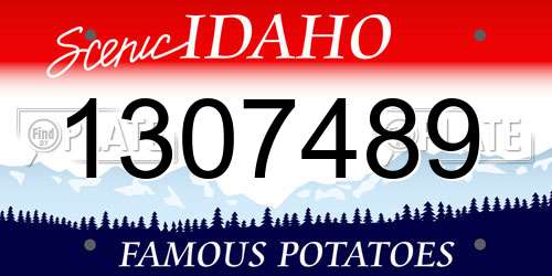 1307489 Idaho License Plate