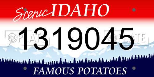 1319045 Idaho License Plate