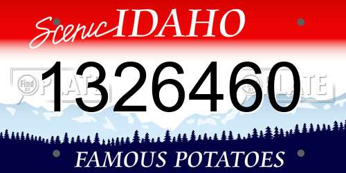 1326460 Idaho License Plate
