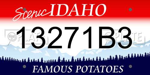 13271B3 Idaho License Plate