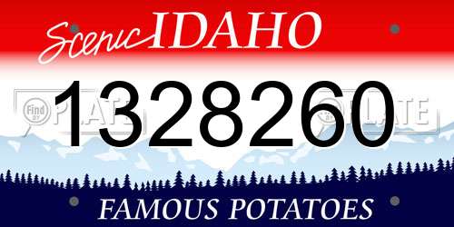 1328260 Idaho License Plate