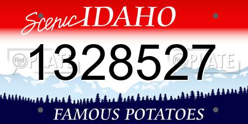 1328527 Idaho License Plate