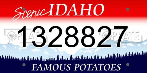 1328827 Idaho License Plate