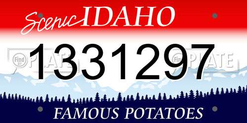 1331297 Idaho License Plate