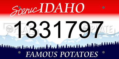 1331797 Idaho License Plate