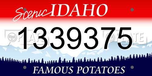 1339375 Idaho License Plate