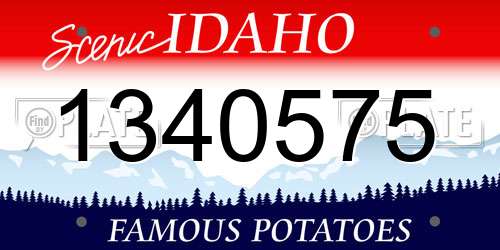 1340575 Idaho License Plate