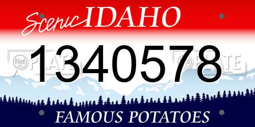 1340578 Idaho License Plate