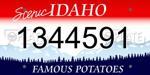 1344591 Idaho License Plate