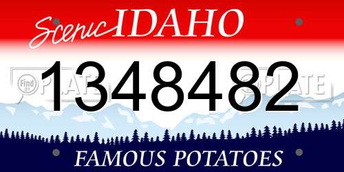 1348482 Idaho License Plate