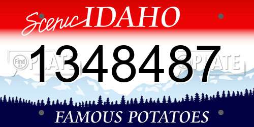 1348487 Idaho License Plate