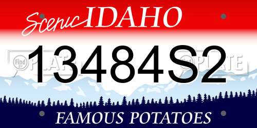 13484S2 Idaho License Plate