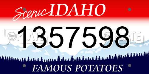 1357598 Idaho License Plate