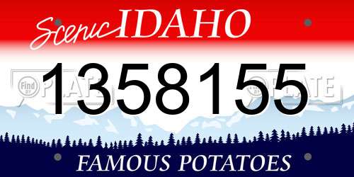 1358155 Idaho License Plate