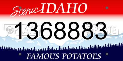 1368883 Idaho License Plate
