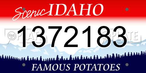 1372183 Idaho License Plate