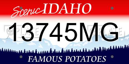13745MG Idaho License Plate