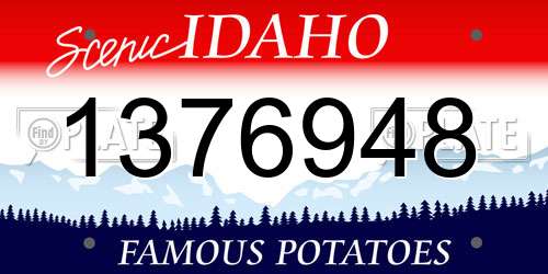 1376948 Idaho License Plate