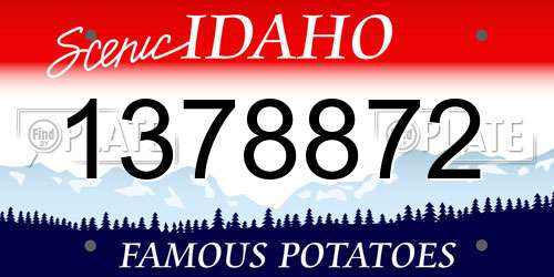 1378872 Idaho License Plate