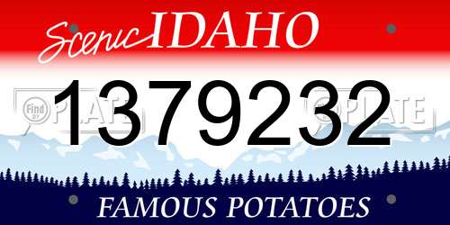 1379232 Idaho License Plate