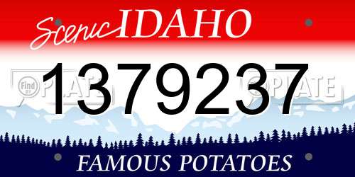 1379237 Idaho License Plate