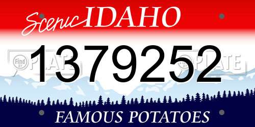 1379252 Idaho License Plate