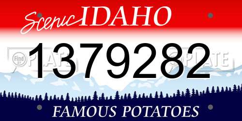 1379282 Idaho License Plate