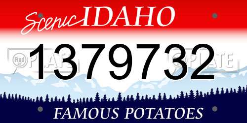 1379732 Idaho License Plate