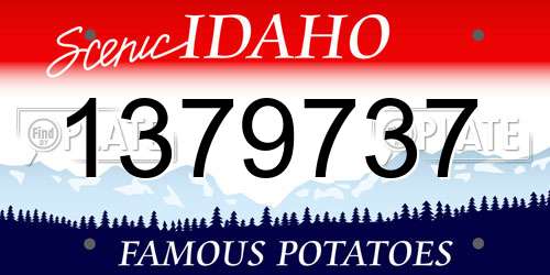 1379737 Idaho License Plate