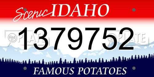 1379752 Idaho License Plate