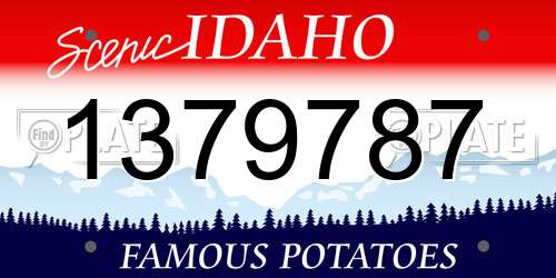 1379787 Idaho License Plate