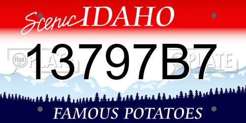 13797B7 Idaho License Plate