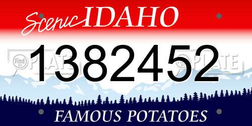 1382452 Idaho License Plate