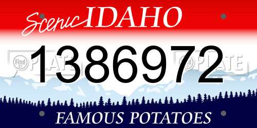 1386972 Idaho License Plate