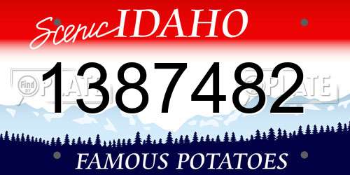 1387482 Idaho License Plate