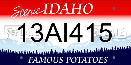 13AI415 Idaho License Plate