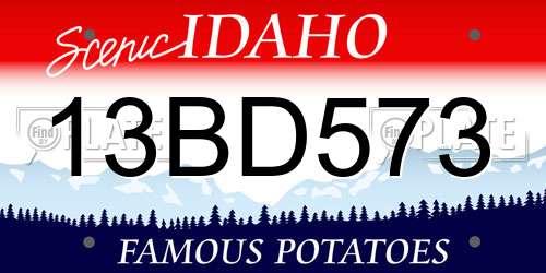 13BD573 Idaho License Plate
