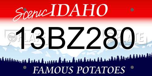 13BZ280 Idaho License Plate