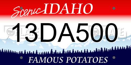 13DA500 Idaho License Plate