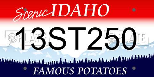 13ST250 Idaho License Plate