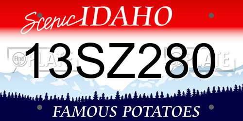13SZ280 Idaho License Plate