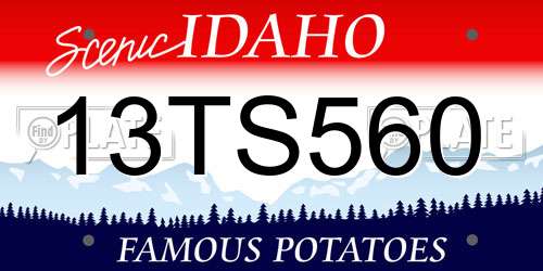 13TS560 Idaho License Plate