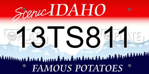 13TS811 Idaho License Plate