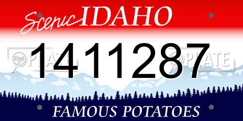1411287 Idaho License Plate