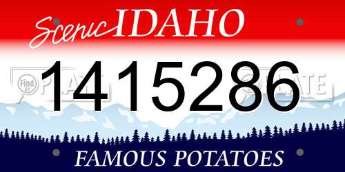 1415286 Idaho License Plate